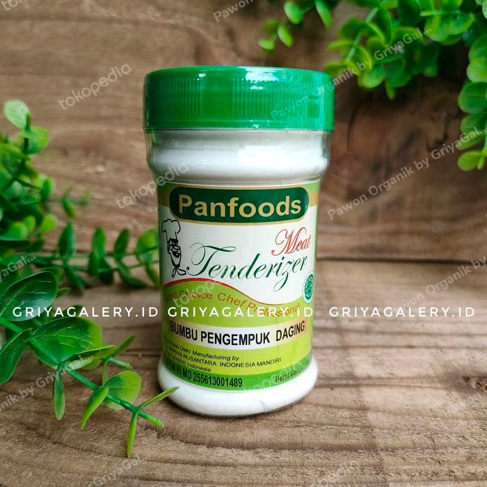 "New" Panfoods Pengempuk daging Meat Tenderizer powder getah pepaya 100gr