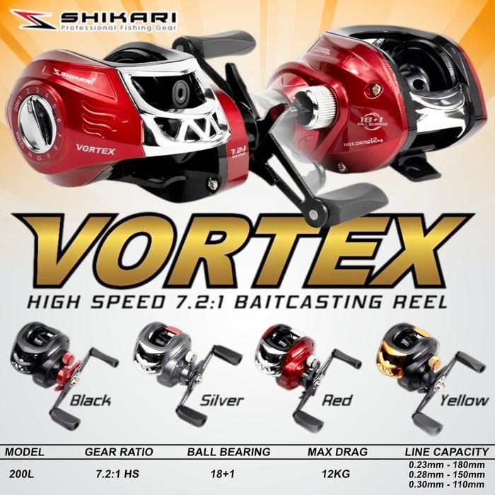 Reel Pancing Baitcasting High Speed 7.2:1 Reel Bc Shikari Vortex