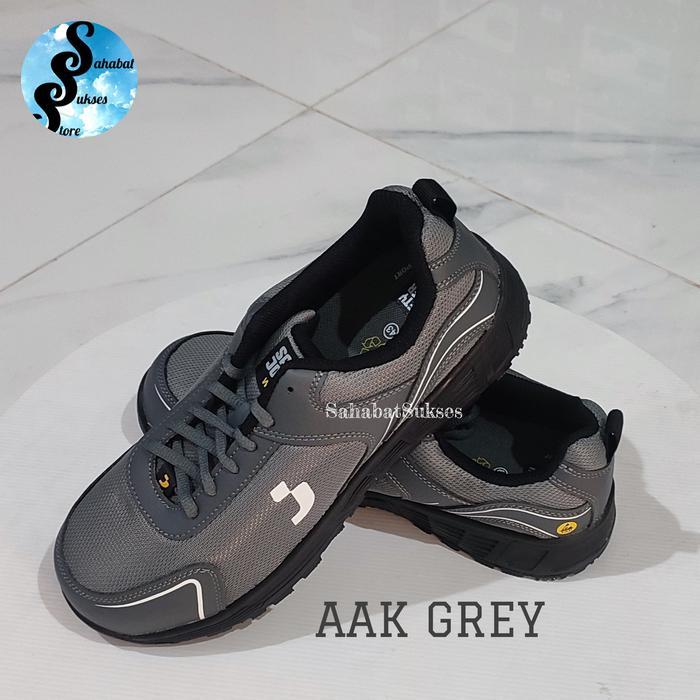 SIAPKIRIM SahabatSukses Sepatu Safety JOGGER AAK S1P LOW GREY Casual Sneakers Pria Size 38-44 Sole