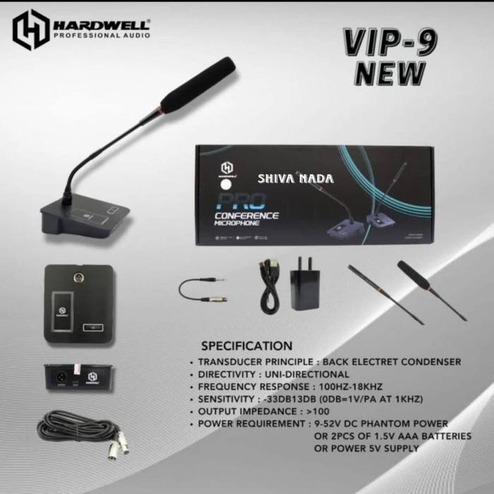 Mic Meja Kabel Hardwell Vip 9 Mic Meja Kabel