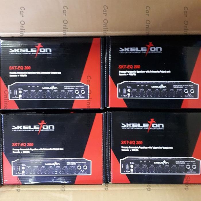 Preamp Parametric Equalizer Karaoke Mobil Skt-Eq100 Skeleton Eq100 Eq 200 Eq300 Eq 100 200 300
