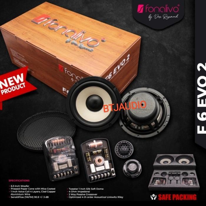Speaker Split Component 2 Way Fonalivo F6 Evo 2 By Vox Research