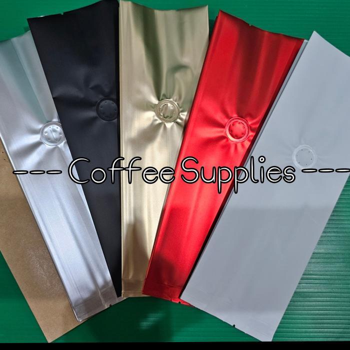 Gusset Non Zipper L Kemasan kopi 1kg VALVE non valve coffee packaging 1kg 1000g kemasan guset