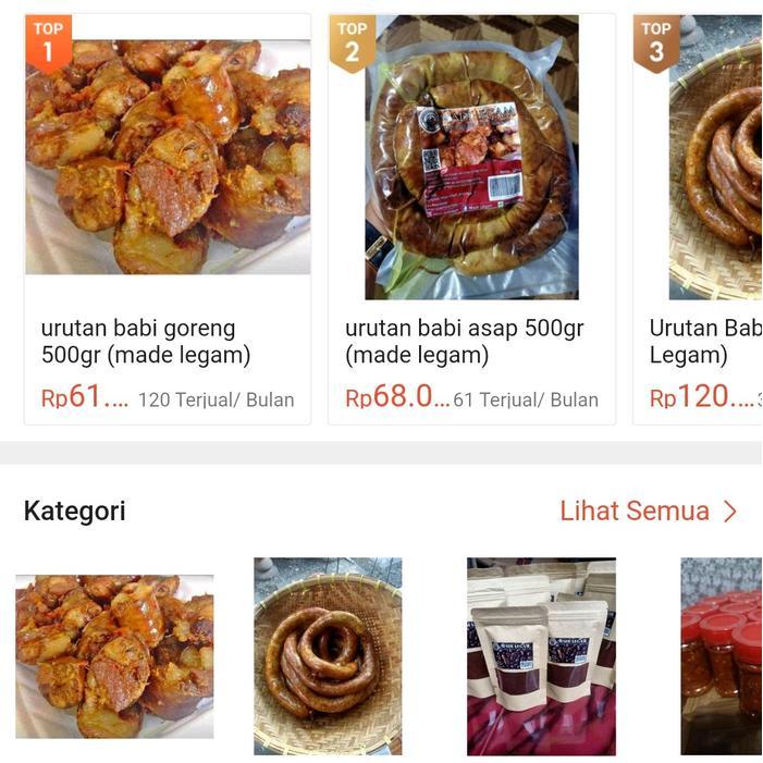 Made Legam Urutan Babi 1Kg / Geratis Ongkir / Best Seller / Oleh-Oleh Khas Bali / Daging / Frozen
