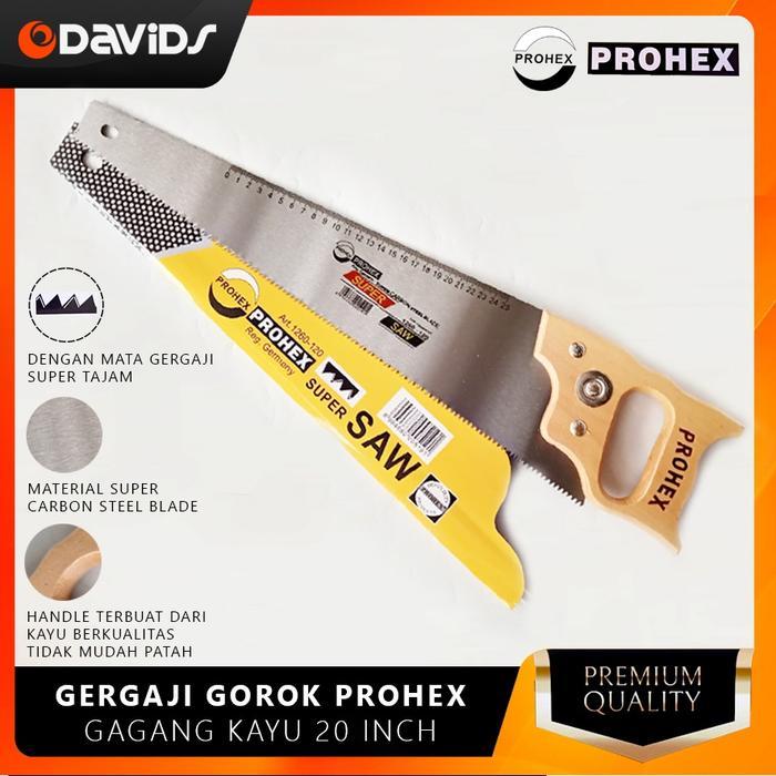 NEWSS GERGAJI POTONG KAYU TANGAN GRAJI BELAH PROHEX