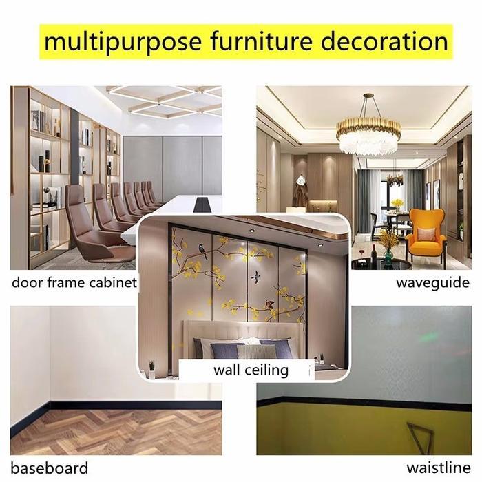 Wallpaper Sticker Border List Tembok 10cmx5m Dekorasi Bawah Dinding Ubin Lantai kedap Air