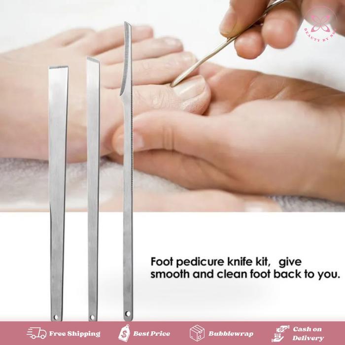 3 PCS/ SET PISAU CALLUS Remover Tumit Kuku Cantengan Kulit Mati