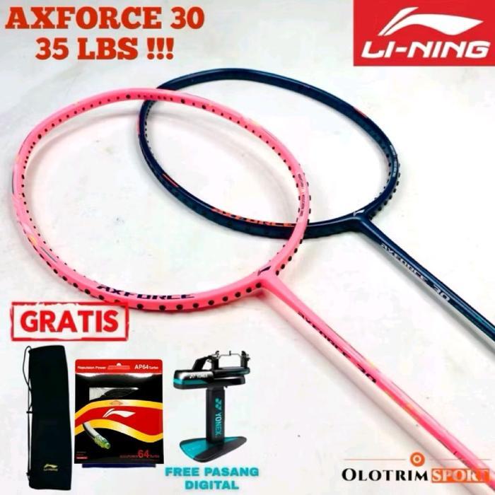 35 LBS Raket Badminton LINING AXFORCE 30 EXTRA STRONG LIGHT 4u 5u Ax Force Original