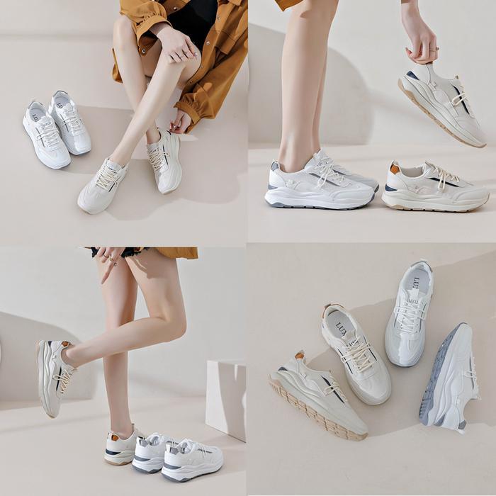 Luxus Siwon Sepatu Kasual Sepatu Wanita Sepatu Olahraga Alas Karet 22011 Casual Shoes Casual Shoes