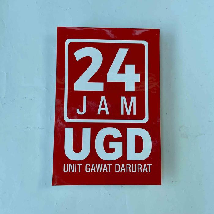 Stiker UGD 24 Jam