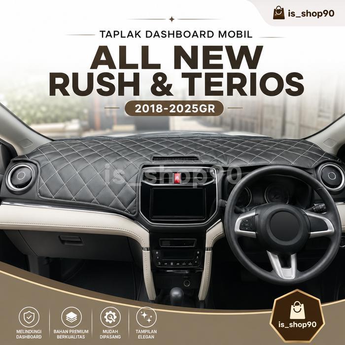 Alas Dashboard Mobil Kulit Syntetis All New Rush Dan Terios 2018-2024Gr - Car Accessories Anti Debu