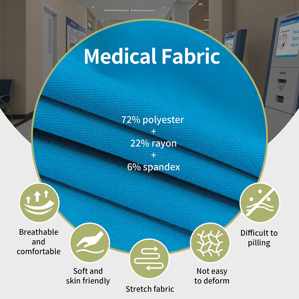 Casual Solid Color Scrubs Uniform Medical Pants Dentist Pants Workout Spa Bottoms Clothing Trousers