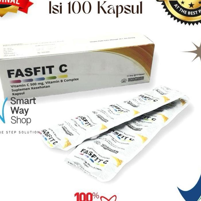 New Vitamin C Comvit Fasfit C 500 Mg + B Complex 1 Box Isi 100 Ready Stock #Gratisongkir