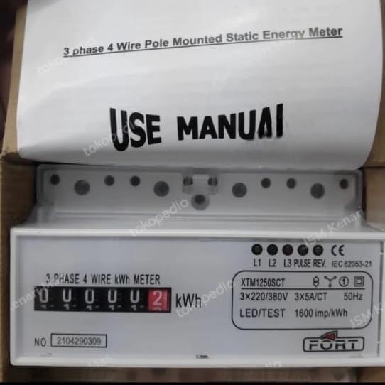 Kwh Meter 3 Phase Analog Via Ct Xtm1250Sct Fort