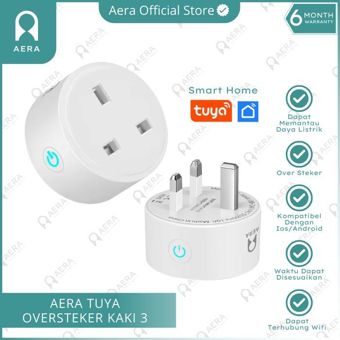TUYA Smart Home Plug Wifi Stop Kontak Steker Colokan Kaki 3 16A