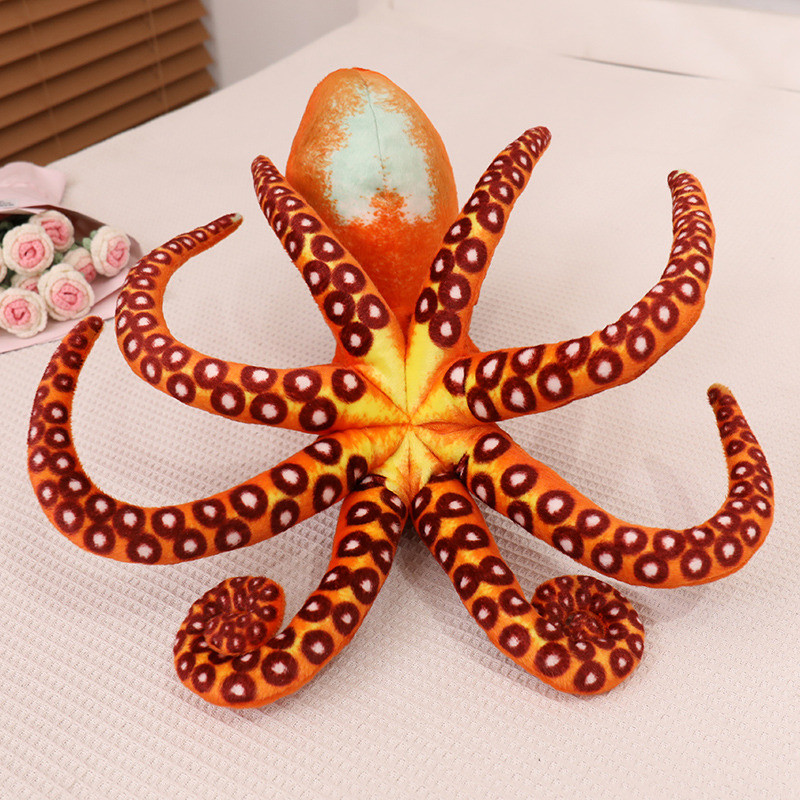 Cute Lifelike Octopus Plush Toy Soft Stuffed Sea Animal Toy Simulation Octopus Plushie Gift for Kids