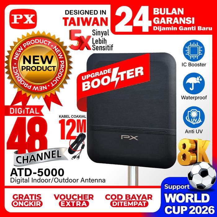 Antena TV Digital Indoor Outdoor Booster Antena TV Digital STB TV Digital Tabung Antena Digital