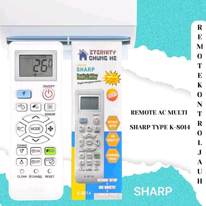 Remote AC SHARP INVERTER ALL TIPE
