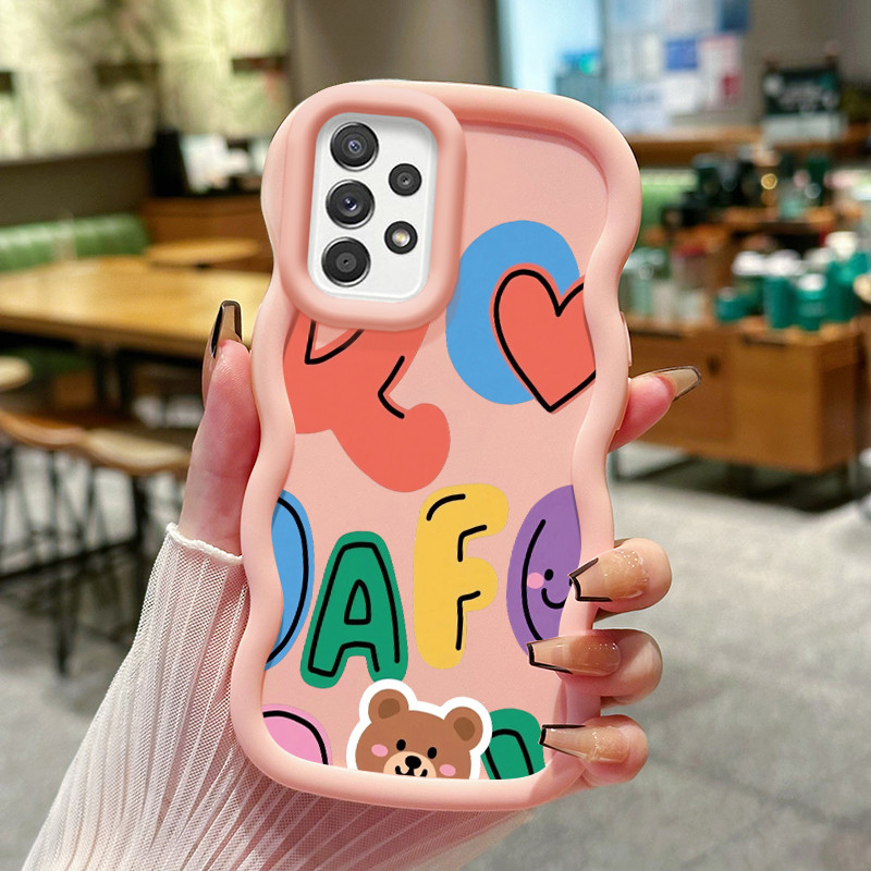 Casing Untuk Samsung A52 4G A52 5G A52s Case Casing pola Unsur cinta Kasing HP ceruk Kesing mewah Ce