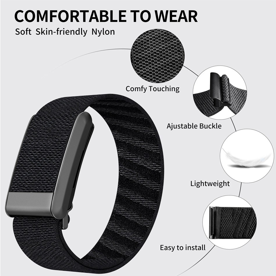 Nylon Braided Elastic Band for Whoop 5.0 Adjustable Cashmere Watch Strap for Whoop 5.0 MG WHOOP 4.0