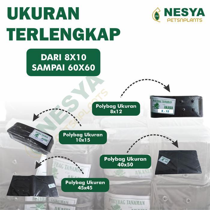 Polybag 1 Ball 25Kg,Grosir Termurah Polibag Tanaman Ukuran 10X12 12X12 12X15 15X15 15X20 18X18 20X20