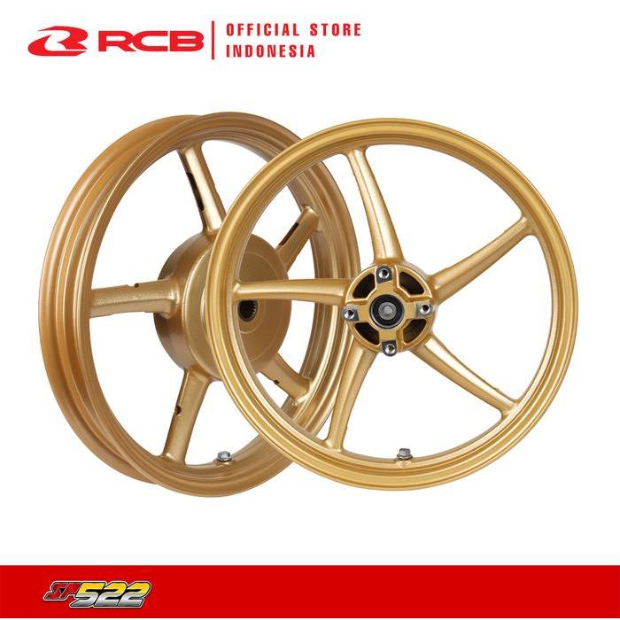 RCB Sport Rim SP522 Mio 125cc 160 (F) 185 (R) Ring 14 W/Bearing - Gold