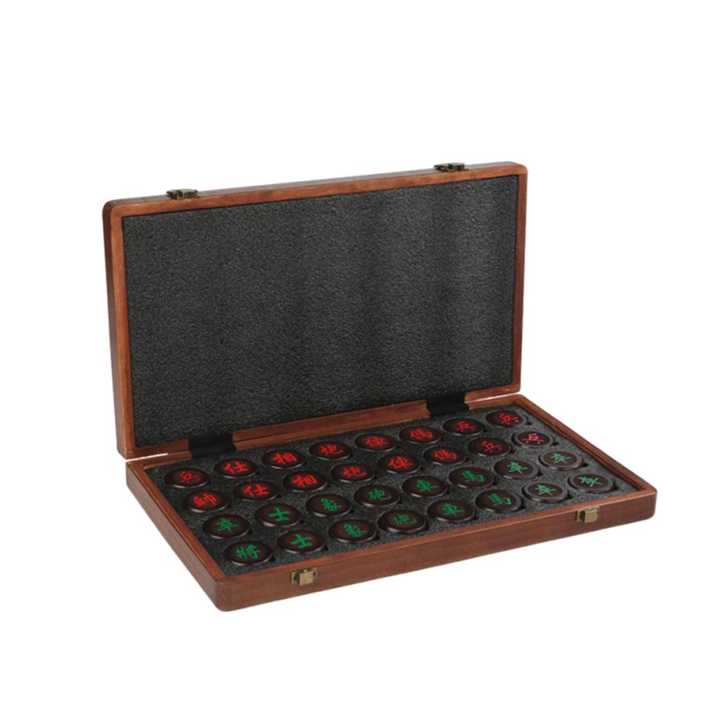 Chinese Chess Game Set, Traditional, Xiangqi ,Wooden Folding Chess Board for Family, Adults