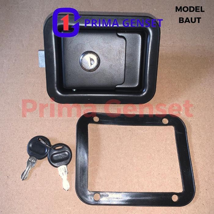 DOOR LOCK / DOORLOCK HITAM BESI SEDANG GENSET