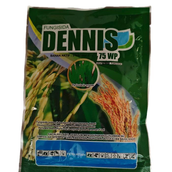 ` Fungisida Dennis 75 WP 100 GR dengan Trisiklazol 75%