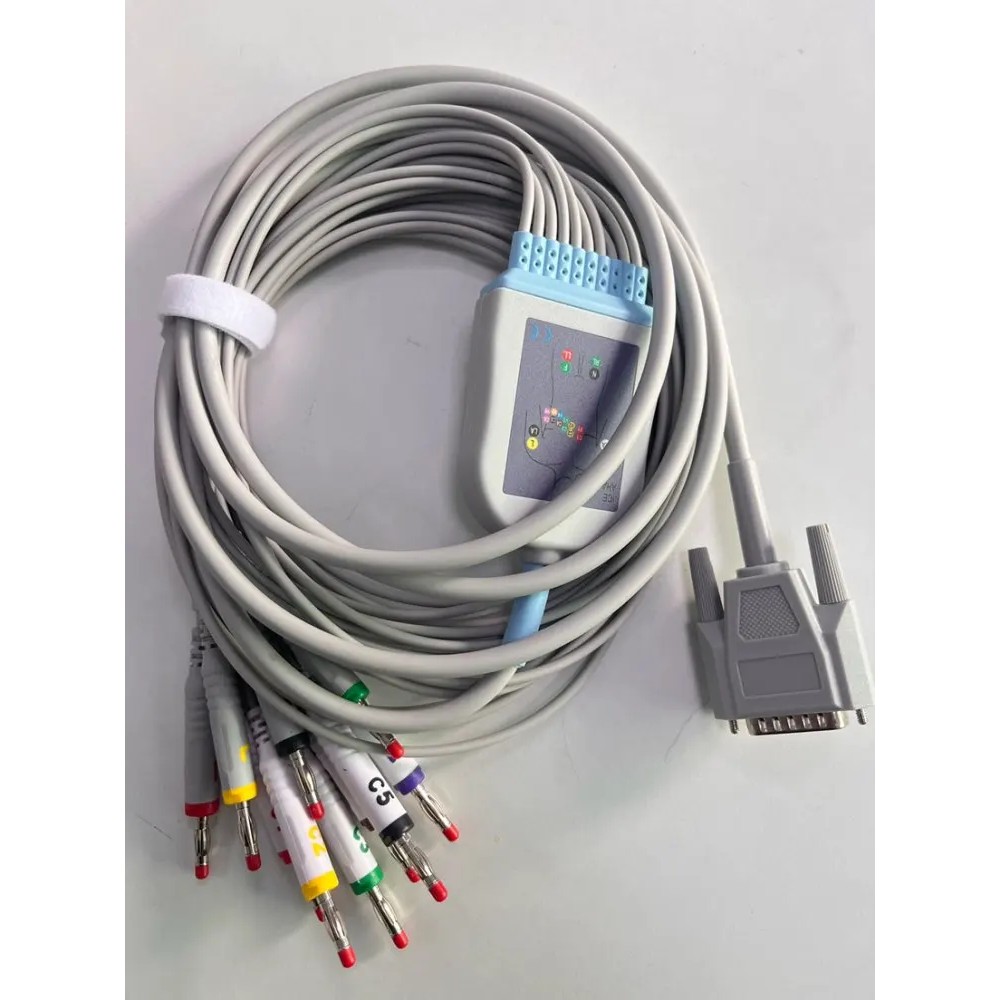 zoncare 10 Lead EKG Cable with banana 4.0 26pin