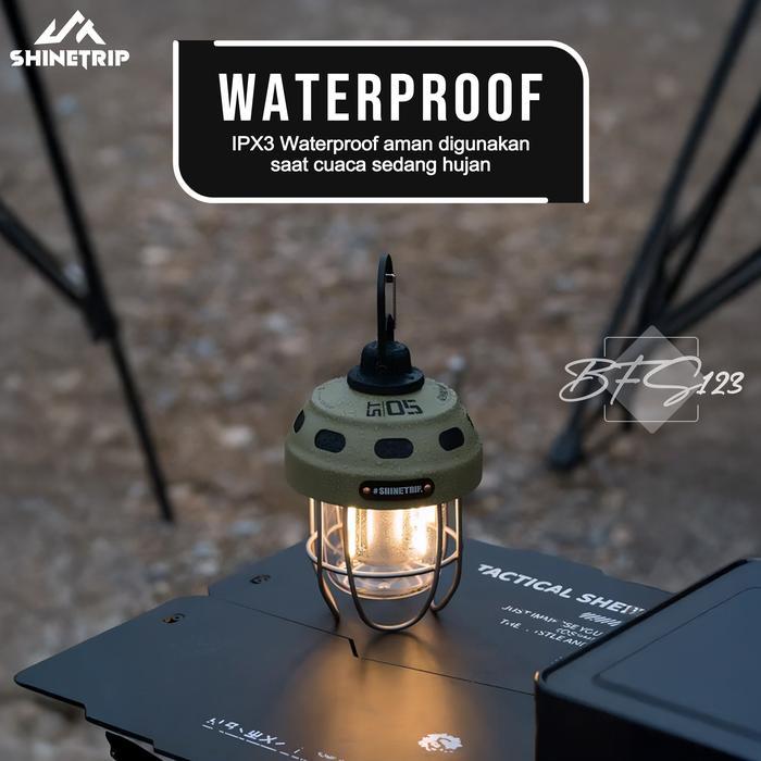 Ready SHINETRIP Series Nut Retro Chandelier A486 Lampu Berkemah Retro Vintage Type-C IPX3 Lampu
