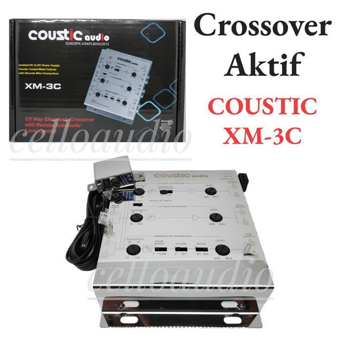 Ready Crossover Aktif Coustic XM-3C 2/3 Way Crossover Audio Mobil XM 3C