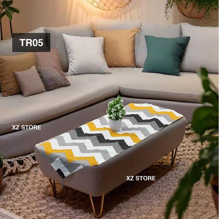 "New" Taplak Meja Sofa / Meja Tamu ukuran 120x40 Kain Katun