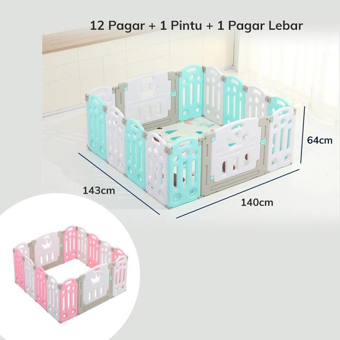 TERLARIS Pagar Bayi Babyroom Baby Fence Pagar Anak Bayi Pagar Playground - 14