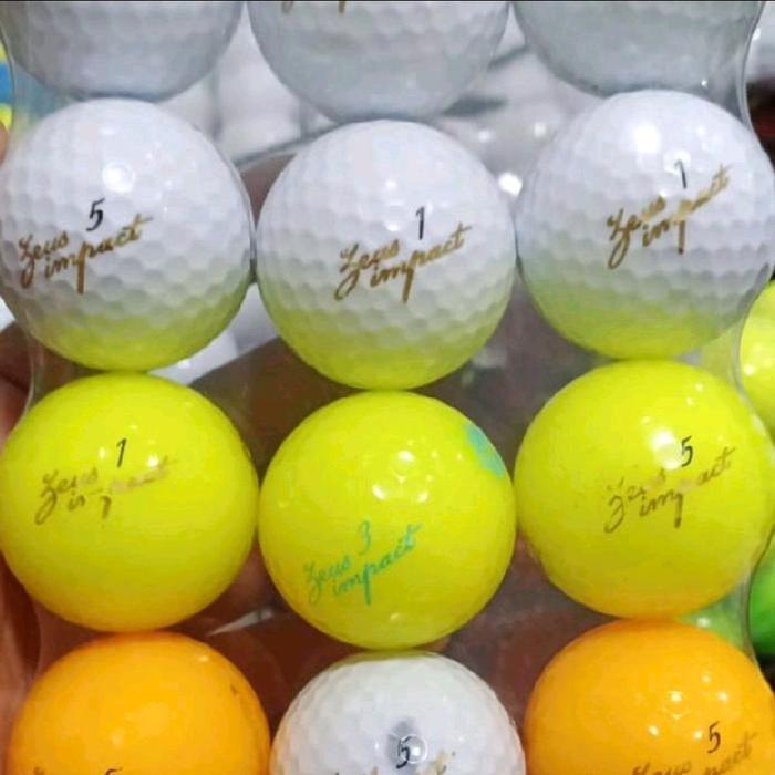 Bola Golf Merk Zeus Impact Grade A Isi 12