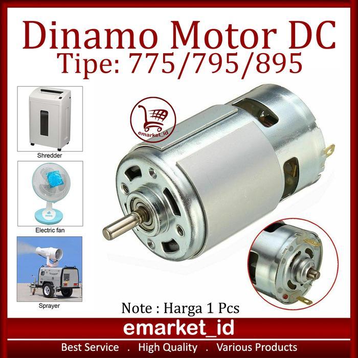 Dinamo Motor Dc 775 795 895 12V / Listrik High Torsi Speed Mesin Power