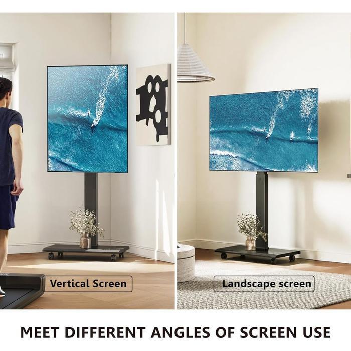 Bracket TV Stand 32-70Inch Bracket Standing Dapat Diputar 90 Berputar Breket TV Multifungsi Kuat Dan