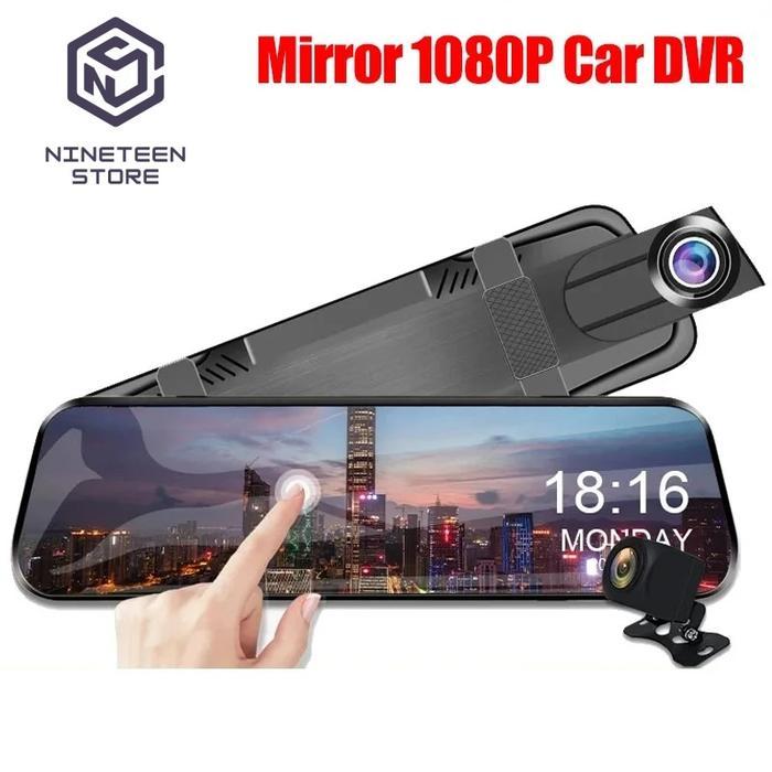 Kamera Mobil Dashcam Dvr 10 Inch Sepion Camera Depan Belakang Cctv