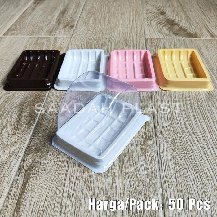 (ISI 50) Mika Bolu Gulung Mini / Tray Roll Cake Kotak Mini Kue Potong