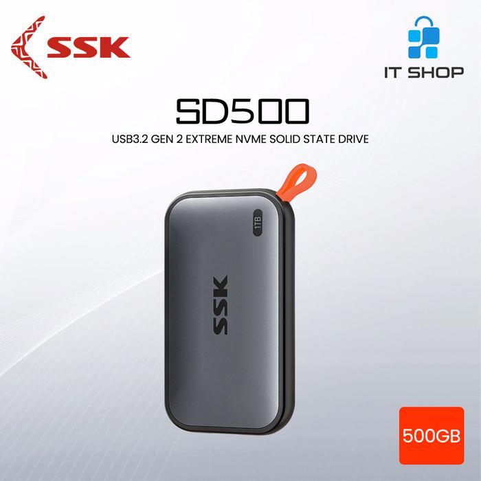 SSK SD500 External SSD Portable USB 3.2 Gen2 500GB