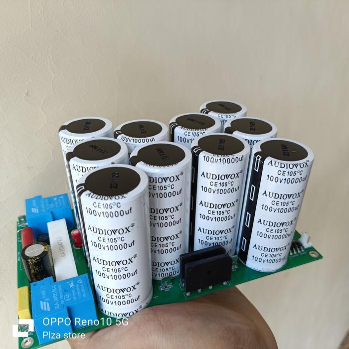 Kit Psu 10 Elco 100V 1000Uf Audiovox+Softstar+Simetris+Supplay Fan Kipas Double Layer Psu 10 Elko