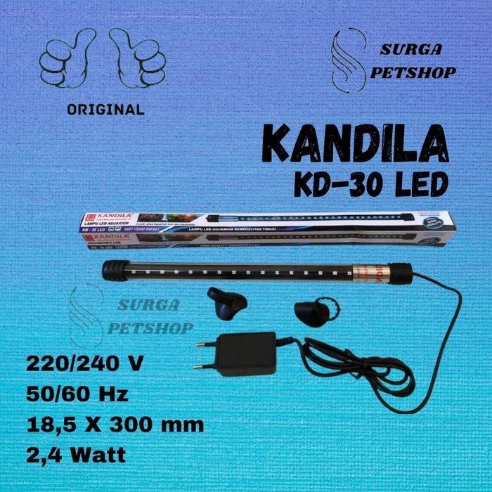 KANDILA LED KD-30 LAMPU CELUP AQUARIUM PALUDARIUM AQUASCAPE LED PUTIH