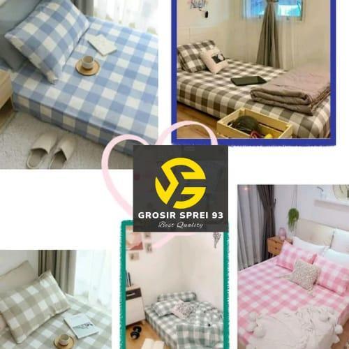 sprei katun aesthetic single bed langsung produksi uk 90 100 120