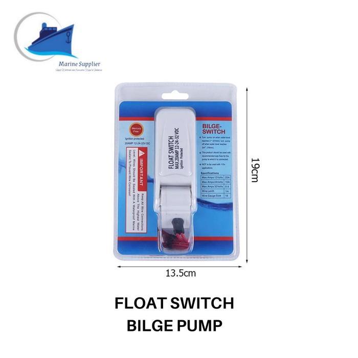 Automatic Float Switch with Guard Otomatis Bilge Pump Kapal Transparan Tahan Guncangan