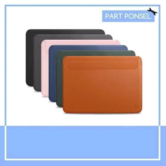 Case Macbook Air Pro 13 inci inch laptop premium leather kulit sleeve