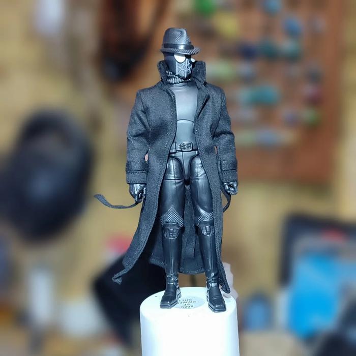 long coat spiderman noir marvel legends 1/12 scala baju