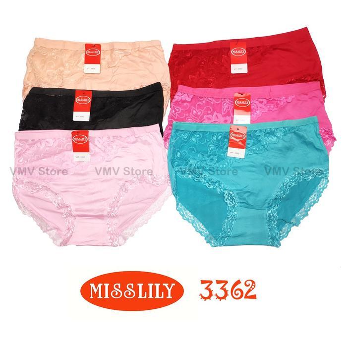 Celana Dalam Wanita Import Misslily 3362 Model Sexy Lace Brukat Miss Lily CD Wanita Impor