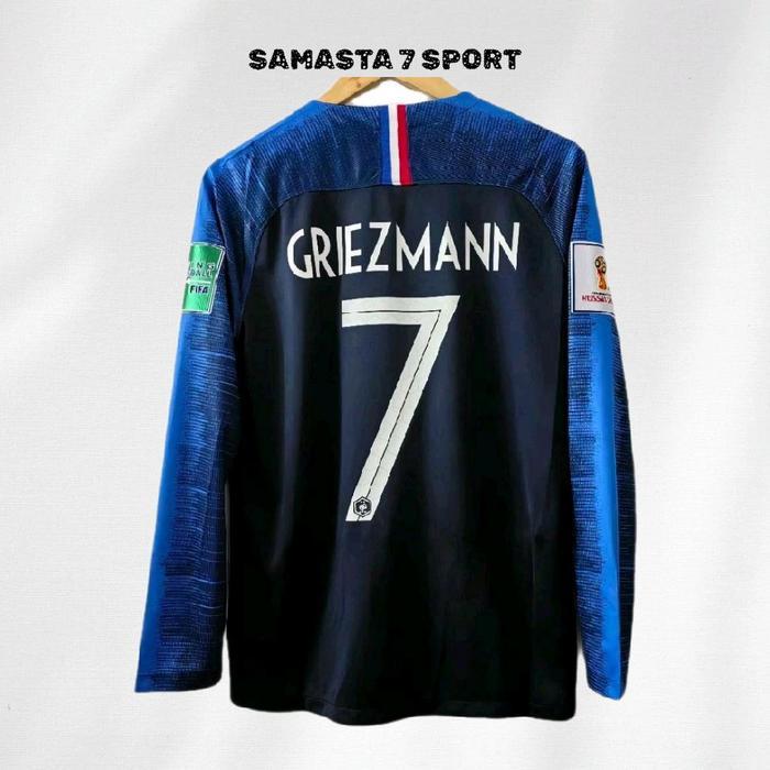 JERSEY BAJU BOLA RETRO PRANCIS HOME 2018 LONGSLEEVE FINAL WORLD CUP GRADE ORI
