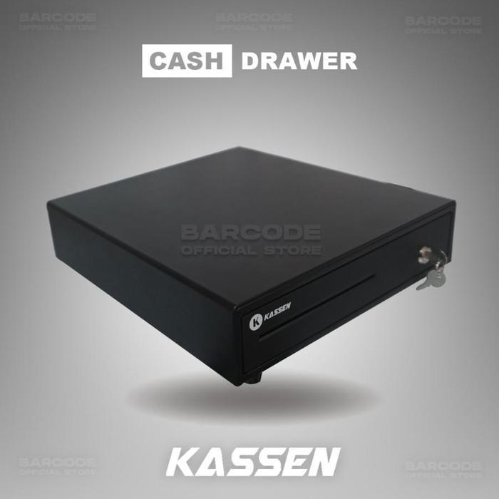 Laci Kasir dengan 4 Slot Uang Kertas dan 5 Slot Koin - Koneksi RJ-11 ke Printer Kasir