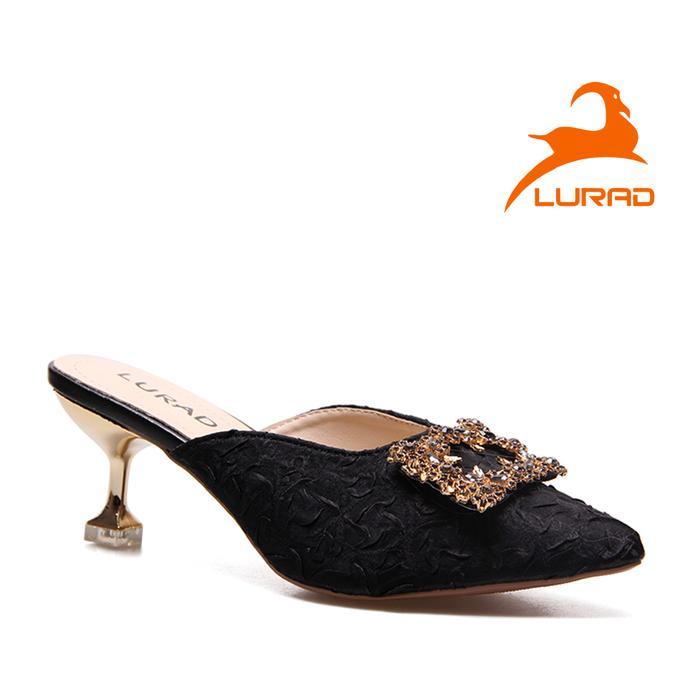 Donatello Shoes On - Lurad Sandal Kekinian Wanita Karet Shoes Heels Fashionable Modis Dan Trendi